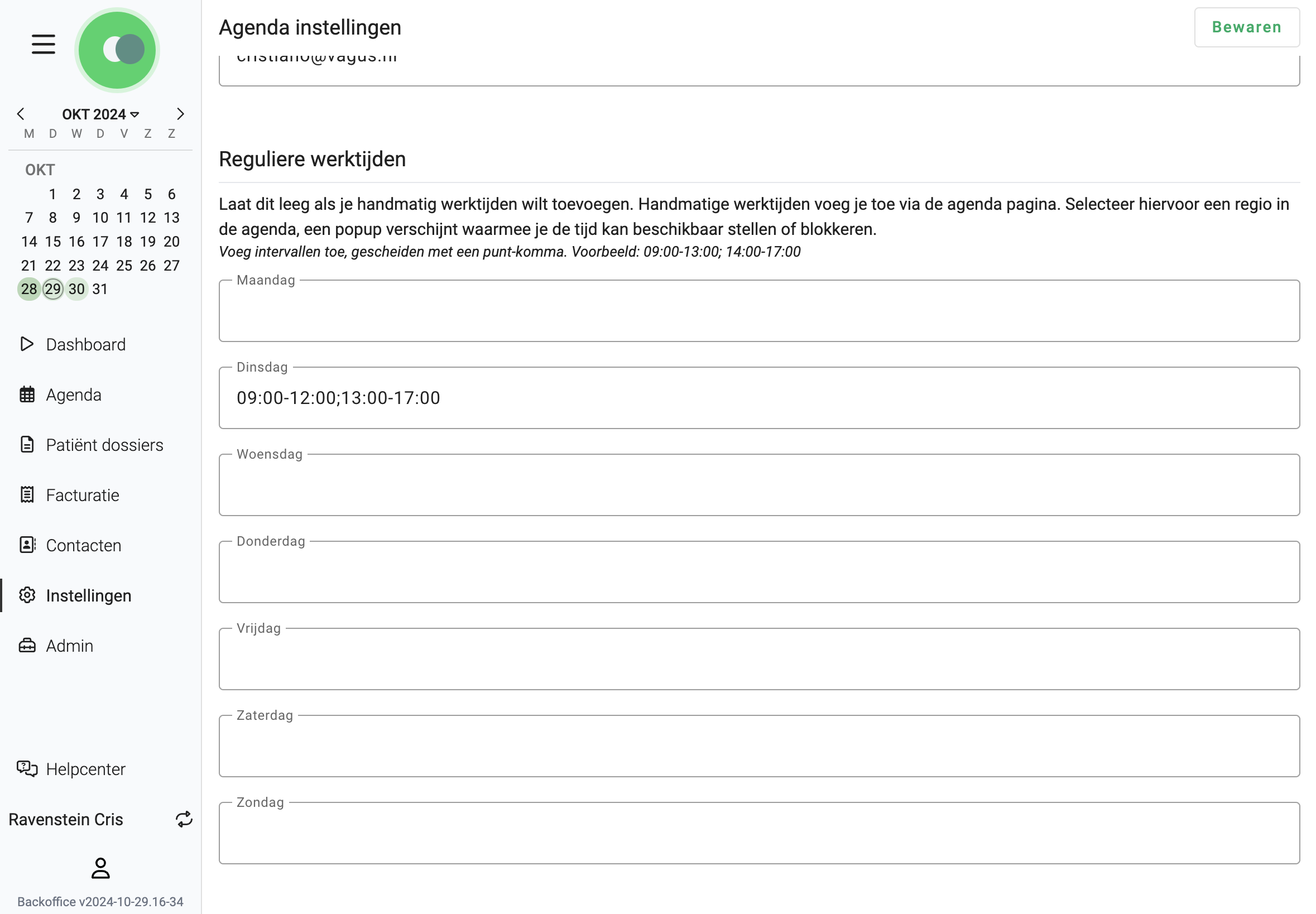 Regelmatige werktijden